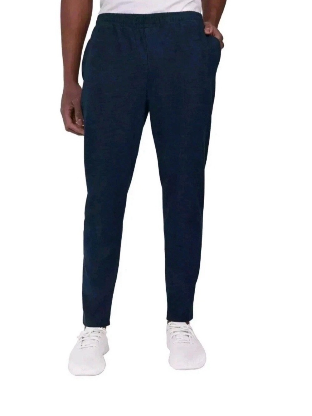Kirkland Signature Men’s Lounge Pants Drawstring Navy Blue Size XXL